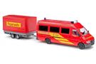 Busch H0 MB Sprinter Feuerwehr mit Tandemanhänger