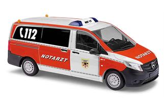 Busch H0 MB Vito, Notarzt Feuerwehr Dortmund