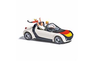 Busch H0 Smart Roadster, Fussball Fieber 2024