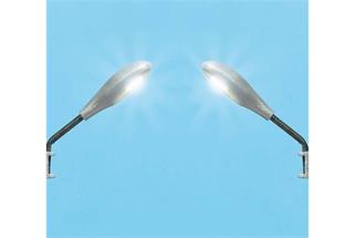 Busch H0/TT Wandleuchte, weiss (Inhalt: 2 Stk.)