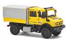 Busch H0 Unimog U 5023, @fire Intern. Katastrophenschutz