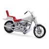 Busch H0 US Motorrad, weiss