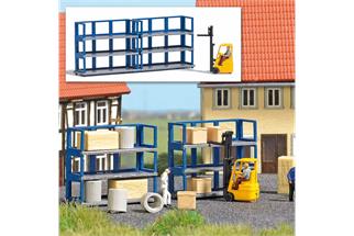 Busch N Action Set Gabelstapler mit Hochregal
