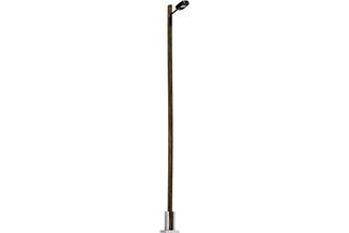 Busch TT Bahnhofsleuchte mit Holzmast, weiss