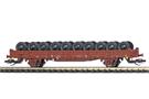 Busch TT DR Rungenwagen Ks 3300, Radsatz-Ladung, Ep. IV