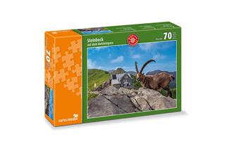 Carta.Media Puzzle, Steinbock auf dem Rotsteinpass, 70-tlg.