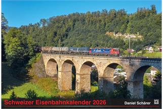 Daniel Schärer Schweizer Eisenbahnkalender 2026