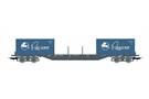 Electrotren H0 RENFE Containertragwagen mit 2 20'-Containern Pegaso, Ep. IV