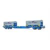 Electrotren H0 RENFE Containerwagen MMC3, 2x20'-Coil-Container Cadefer/Railsider, Ep. VI