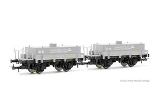 Electrotren H0 RENFE Flachwagen-Set, mit Wassertank beladen, Ep. III, 2-tlg.