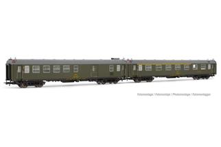Electrotren H0 RENFE Reisezugwagen-Set BBD4y/AAR, olivgrün, Ep. IV, 2-tlg.