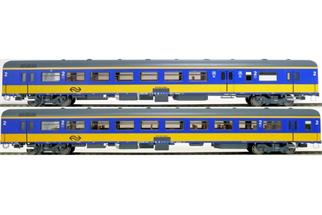 Exact-Train H0 NS Reisezugwagen-Set ICR BKD/B, gelb/blau, Ep. IV, 2-tlg.