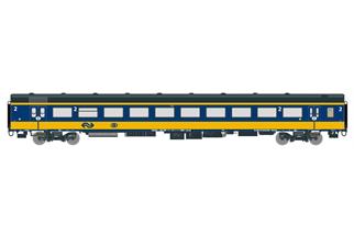 Exact-Train H0 NS/SNCB Reisezugwagen ICRm Bpmdz10, 2. Klasse, gelb/blau, Ep. VI