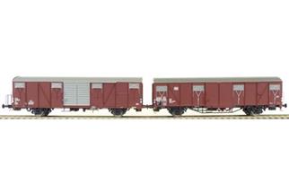 Exact-Train H0 SBB/DB gedecktes Güterwagen-Set Gbs/Gbs 254, Ep. IV, 2-tlg.