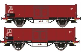 Exact-Train H0 SNCB Hochbordwagen-Set B, EUROP, Ep. III, 2-tlg.