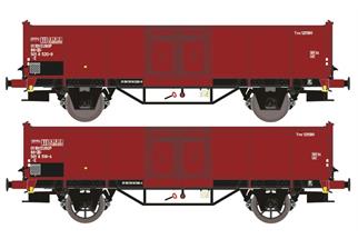 Exact-Train H0 SNCB Hochbordwagen-Set E, EUROP, Ep. IIIc, 2-tlg.