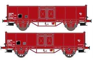 Exact-Train H0 SNCF Hochbordwagen-Set E, EUROP, Ep. IV, 2-tlg.