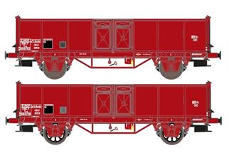 Exact-Train H0 SNCF Hochbordwagen-Set TOW, EUROP, Ep. III, 2-tlg.