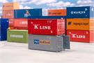 Faller H0 20'-Container K-LINE und P&O