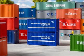 Faller H0 20'-Container, THW (Inhalt: 2 Stk.)
