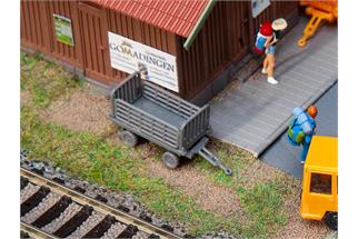 Faller H0 Bahnsteigwagen, grau (Inhalt: 2 Stk.)