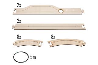 Faller H0 Car System Laser-Street Basis-Set Strassenelemente