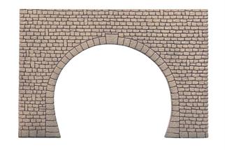 Faller H0 Dekorplatte Tunnelportal, 2-gleisig, Naturstein-Quader