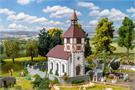 Faller H0 Dorfkirche mit Friedhof