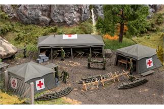 Faller H0 Drei Sanitätszelte (Sonderserie Schweiz)