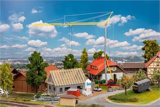 Faller H0 Haus im Bau mit Kran *AUF BESTELLUNG*