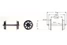 Fleischmann H0 AC-Doppelspeichen-Austausch-Radsatz 24 mm