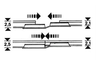 Fleischmann H0 Profi-Gleis Übergangs-Schienenverbinder (Inhalt: 20 Stk.)