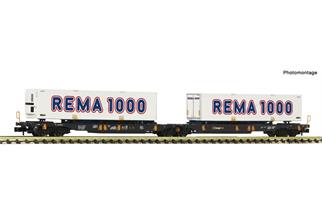Fleischmann N CargoNet Doppeltaschen-Gelenkwagen T2000, REMA 1000, Ep. VI