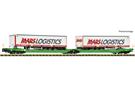 Fleischmann N CFL Cargo Doppel-Taschenwagen Sdggmrs/T3000e, Mars Logistics, Ep. VI