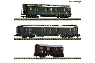 Fleischmann N DB/DBP Postwagen-Set Postzug, Ep. III, 3-tlg.