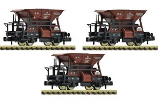 Fleischmann N DB Schotterwagen-Set Bauart Talbot, Ep. III, 3-tlg.