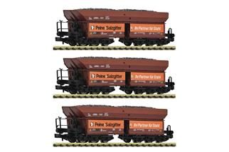 Fleischmann N DB Selbstentladewagen-Set 1 Erzzug, Peine+Salzgitter, Ep. IV, 3-tlg.