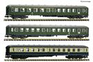 Fleischmann N (DC) DB 3-tlg. Set 1: Reisezugwagen „E 2873“, DB