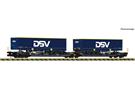 Fleischmann N (DC) TX LOGISTIK Doppeltaschen-Gelenkwagen T3000e, TX Logistik