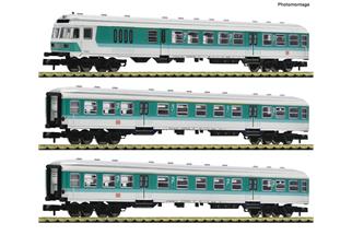 Fleischmann N (Digital) DB AG Nahverkehrswagen-Set 1, Ep. V, 3-tlg.
