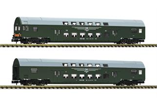 Fleischmann N DR Doppelstockwagen-Set 1, Ep. IV, 2-tlg.