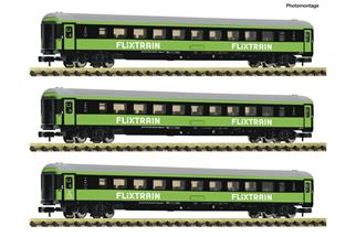 Fleischmann N Flixtrain Reisezugwagen-Set 2, Ep. VI, 3-tlg.