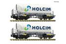 Fleischmann N Holcim Silowagen-Set Uacns, neues Logo, Ep. VI, 2-tlg. *werkseitig ausverkauft*