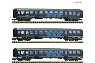 Fleischmann N NS Personenwagen-Set Plan W, Ep. IV, 3-tlg.