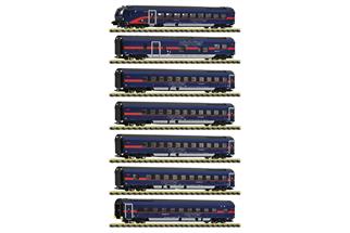 Fleischmann N ÖBB Nachtzugwagen-Set, Nightjet, Ep. VI, 7-tlg.