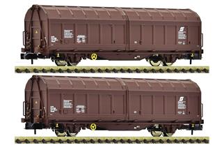 Fleischmann N ÖBB Schiebewandwagen-Set Hbbills, Ep. VI, 2-tlg.