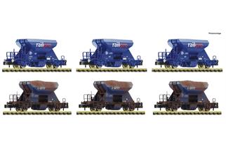 Fleischmann N Railpro Schotterwagen-Display Fccpps, Ep. VI, 10-tlg.