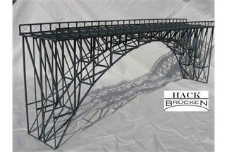 Hack H0 H60-2 Hochbogenbrücke, 60 x 10.5 x 20 cm, 2-gleisig, 50 mm Gleisabstand