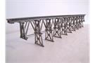 Hack H0 HO90-B Holzbrücke, 90.8 x 7.5 x 14.5 cm, zweistufig mit 11 Stützen