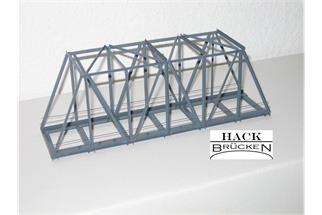 Hack H0 K21S Kastenbrücke schräg, 21 x 5.5 x 7.7 cm